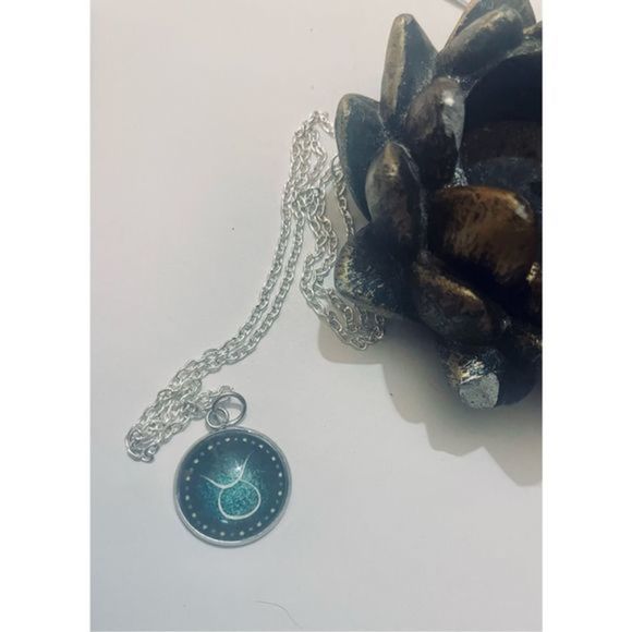 TAURUS GLOW IN THE DARK ZODIAC STAR SIGN HOROSCOPE NECKLACE - Picture 3 of 15